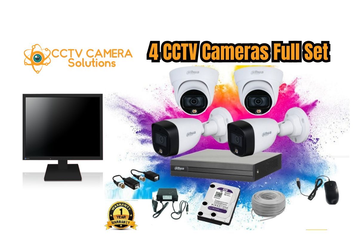 4 CCTV Cameras Package Promo