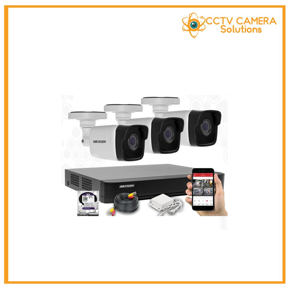 3 CCTV Camera Set Package – HikVision