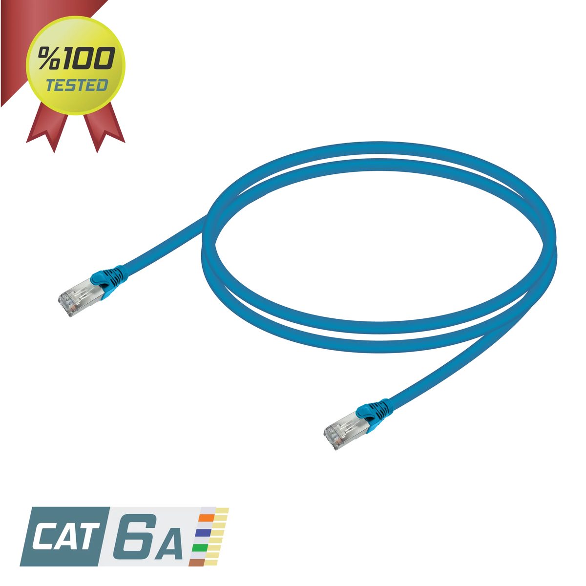 Giganet Cat6A SFTP Patch Cord 3M-BLUE LSZH 50U‘