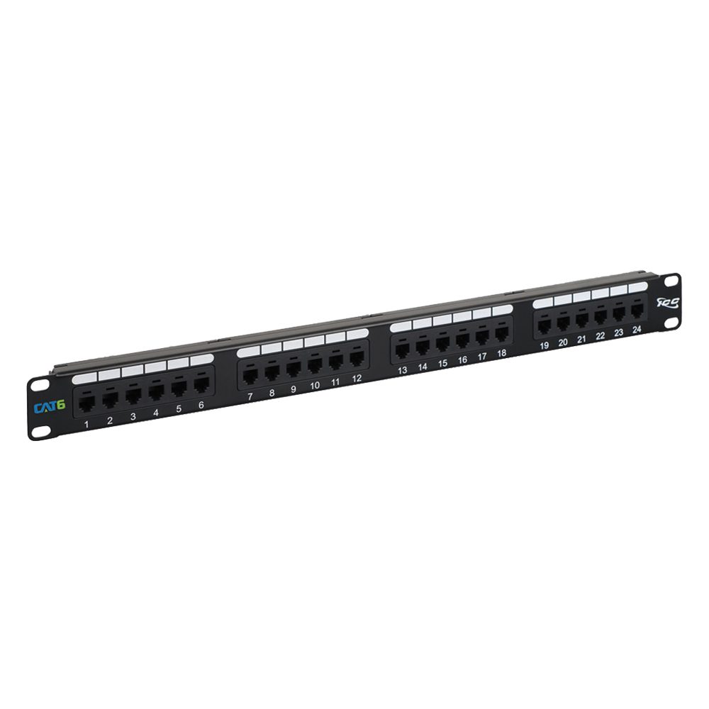 24 PORT CAT6 PATCH PANEL UNIVERSAL WIRED,1RMS,BULK