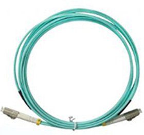 FIBER JUMPER,DUPLEX,XGLO,MM,LC/LC,OM3,50/125,AQUA JKT,LSOH,