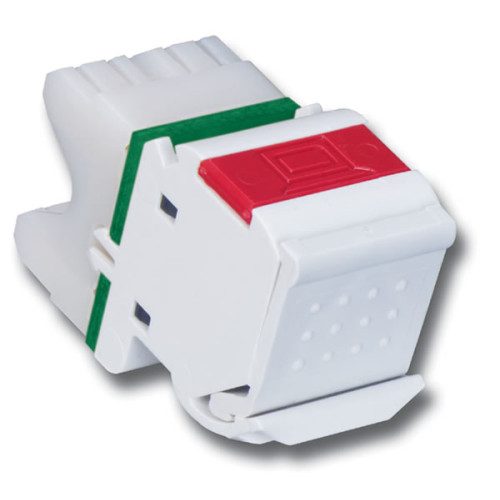 MAX MODULE,ANGLED,CAT6 UNIVERSAL,WHITE,BULK