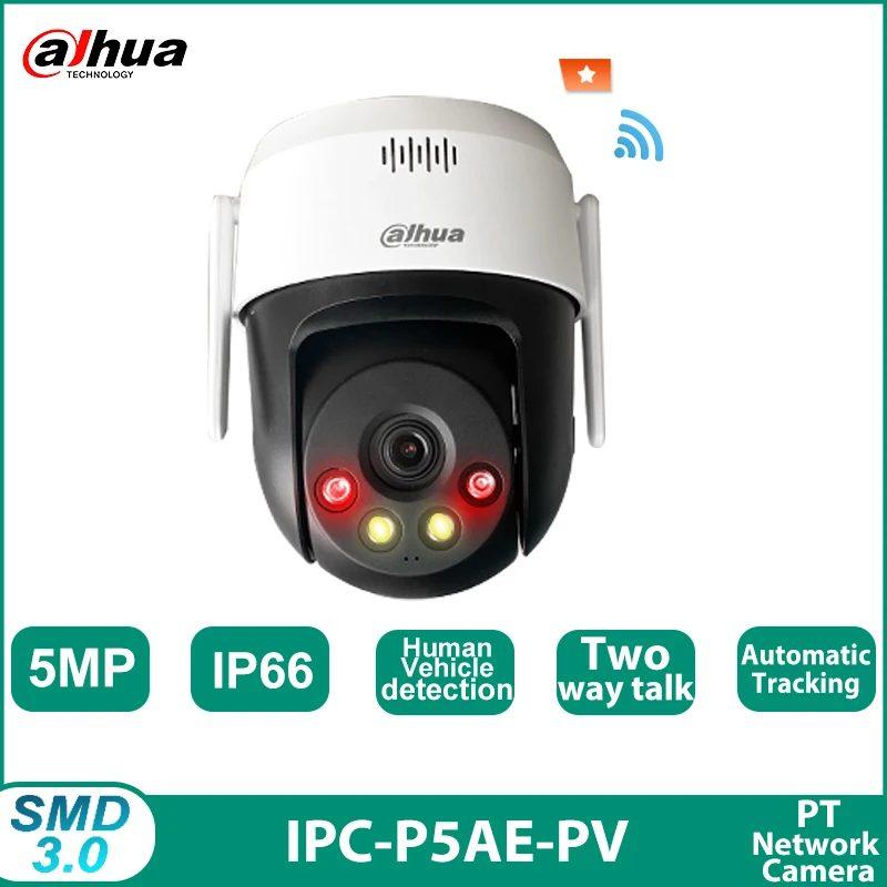 Dahua DH-P5AE-PV Picoo A2 5MP IP66 PT WiFi CCTV Camera