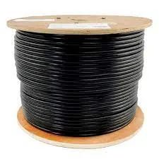 Giganet Cat 6A F/UTP LDPE(outdoor) Black Cable-305m drum