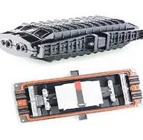 Giganet Fiber Optic dome Enclosure, 96 Fibers, with 2x12F splice tray and Heat shrink sleeves