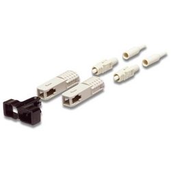 FIBER CONNECTOR,MM,SC,DUPLEX BUFFERED BOOT,BEIGE