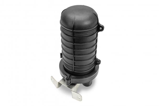 Giganet Fiber Optic dome Enclosure, 48 Fibers, with 2x12F splice tray and Heat shrink sleeves
