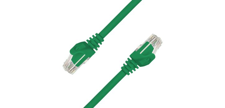 Giganet Category 6 UTP 1 meter Patch Cord-Green, 26AWG 50U’