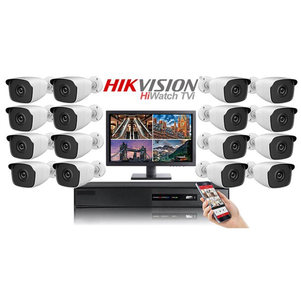 Hikvision HD 16 Channel 2MP Camera Bullet CCTV System